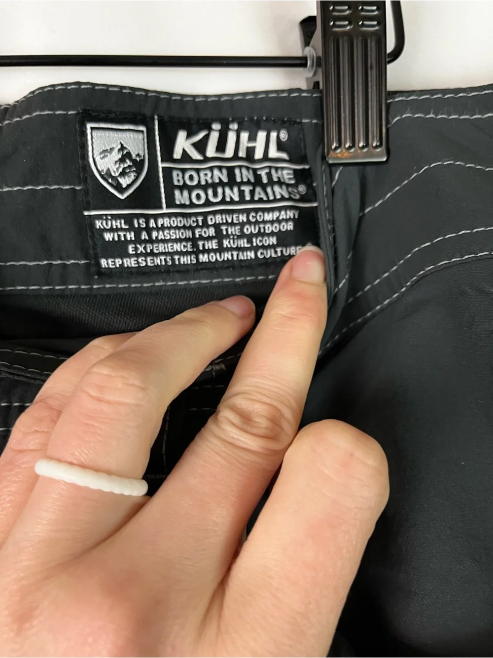Kuhl Men's Charcoal lightweight Hiking Outdoor Pants 38 x 32